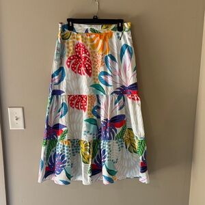 NWT Maude Vivante Floral Multicolor Women's Skirt. Size M